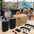 Herdio 6.5" 400W Bluetooth Outdoor Wall Mount Speakers Waterproof For Patio Home. Fixed Price $100.00.