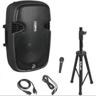 Pyle 15'' 1500W Active-powered Wireless Loudspeaker W/ Stand Microphone. Fixed Price $137.00.