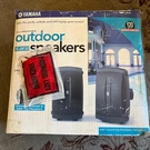 Vtg Yamaha NS-AW150 Outdoor Speakers Hifi Stereo Pair Left Right Black Open Box. Fixed Price $99.85.