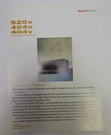 Boston Acoustics 525V/424V/404V Center Speaker System Specs Brochure. Fixed Price $9.97.
