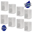 Acoustic Audio Outdoor Way White Speakers 2000W Pair Pack AA351W-4PR. Fixed Price $139.88.