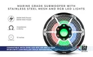 DS18 NXL-10SUB 10" Marine Subwoofer Atv Utv Boat Golf Cart Rgb Led Lights Black. Fixed Price $287.96.