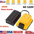 For Dewalt 18V 20V Max Battery Power Supply Inverter W/ac Outlet Dual Usb 200W. Fixed Price $29.99.