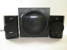 Insignia 2.1 Bluetooth Desktop Speaker System With Subwoofer Model NS-PSB4521. Fixed Price $195.00.