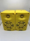 Pyle 3.5" Bluetooth Speakers Pair 200 2-WAY Waterproof Yellow PDWRBT36YL Read!. Fixed Price $37.19.
