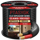 Ptasygk 12 Gague Outdoor Speaker Wire 100 Feet - Conductor Direct Burial. Fixed Price $65.04.