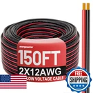Gauge Wire 12AWG Automotive Electrical Cord 150FT Conductor Red Black 12V. Fixed Price $58.98.