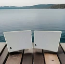 Infinity Outrigger Jr 1 Indoor White Bookshelf Speakers Pair Fast Shipping. Fixed Price $99.00.