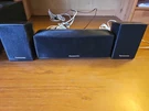 Panasonic Surround Sound Speakers Center SB-HC470 And Two SB-HS470 Black. Fixed Price $19.99.