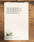 Miller & Kreisel VOLKSWOOFER1B 2B 3B Subwoofer Owners / User Manual *original*. Fixed Price $24.97.