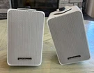 Vintage Audiosource Ls-one Speakers In/outdoor Pair 40W White + Wall Mount. Fixed Price $79.00.
