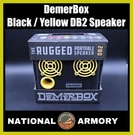 Demerbox DB2 Black/yellow Pelican Case Bluetooth Speaker Waterproof. Fixed Price $399.99.