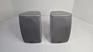 Polk Audio RM6751 Satellite Speakers Pair Silver Tested Working Wall Mount. Fixed Price $35.00.