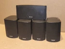 5 Speakers Boston Acoustic Micro 110X & 110C Black Tested/working. Fixed Price $129.00.