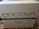 Emotiva Reference ERD-1 Bi-pole/di-pole Surrounds (1PR/BLK, Wall Brkts) Xclnt+. Fixed Price $750.00.