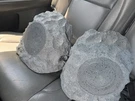 Open Box Grey/ Pair Outdoor Bluetooth Rock Speaker Stone 10"X9" W/ Aux & Usb. Fixed Price $100.00.