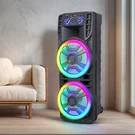 8000W Bluetooth Speaker Dual 12" Subwoofer Heavy Bass Sound System Party & Mic. Fixed Price $139.99.