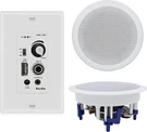 Herdio 5.25" 300W Ceiling Speakers + Wall Bluetooth Amplifier For Living Room. Fixed Price $102.30.