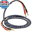 Todn Hifi Speaker Cable Banana Plugs Audiophile Ofc 24K Gold-plated 9.8FT. Fixed Price $76.24.