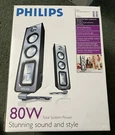 Philips Desktop/sound System 80 Watts Speakers Bass Tested Great MMS321 (new). Fixed Price $65.00.