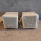 New - Cambridge Soundworks Pc Henry Kloss Cube Speakers White Set Of 2. Fixed Price $44.01.