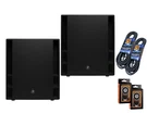2 Mackie Thump 118S 1400W 18" Powered Pa Subwoofer+ Xlr Cables & Phone Holder. Fixed Price $1699.98.
