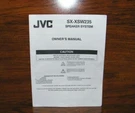 Vintage Jvc (SX-XSW235) Speaker System Owner's Manual **only** *read*. Fixed Price $24.08.