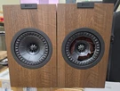 Kef Q1 Meta Pair Bookshelf Speakers (walnut) - Parts. Fixed Price $199.59.