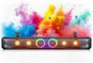 35 Inch 8 Utv Sound Bar, Bluetooth Golf Cart Speakers Color Changing Rg. Fixed Price $399.99.