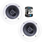 Klipsch R-1650-C In-ceiling Speaker White 2 Pack With Year Warranty. Fixed Price $99.00.