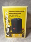 Chargeworx True Wireless Rugged Mini Speaker Booming Bass Portable Black. Fixed Price $25.99.