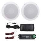 Herdio 4 Inches Waterproof Marine Bluetooth Ceiling Speakers For Bathroom Kit.... Fixed Price $87.58.