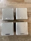 (4) Cambridge Soundworks MC50 Satellite Surround Speakers White. Fixed Price $54.00.