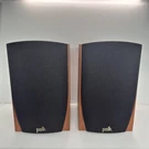 Polk Pair Of Audio Monitor 35B Bookshelf Speakers Cherry Wood Finish Very Good. Fixed Price $189.99.