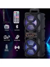 Dazone Dual 6.5" Bluetooth Speaker 3000W With Mic Led Lights Fm Remote. Fixed Price $48.11.
