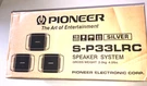 Pioneer S-P33LRC Compact Speakers Set Of Three New Box Free Shipping!!. Fixed Price $86.71.