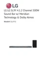 Lg SL9Y 4.1.2 500W Dolby Atmos Sound Bar With Wireless Rear Speaker Kit. Fixed Price $295.00.