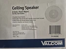 Valcom V-1020C 8 Round Flush Mount Ceiling Speaker. Fixed Price $30.00.