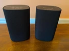 Roku Onn Model #100002419 Bluetooth Speakers Pair W/ Power Cables Surround Sound. Fixed Price $85.00.