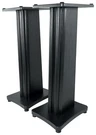 (2) Rockville Black Wood Grain 28" Speaker Stands Fits Bowers & Wilkins FP31046. Fixed Price $134.95.