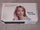 Zvox Sound Bar Accuvoice AV100 Tv Speaker With Hearing Aid Technology Box. Fixed Price $48.00.