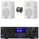 Pyle PDA9HBU Home Theater Audio Receiver, 2X 6.5 240W Hifi White Speakers, Wire. Fixed Price $252.99.