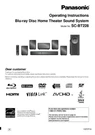 Panasonic SC-BT228 Home Theater System Owners Instruction Manual. Fixed Price $22.24.