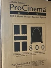 Definitive Technology Promonitor 800 Speakers Subwoofer & Procenter 1000 Sealed. Fixed Price $999.00.