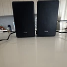 Samsung Rear Pair Wired Black Rectangular Home Audio Set. Fixed Price $200.00.