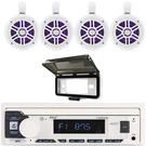 Pyle Digital Media Audio Receiver With Cover, 4X 4" 300W Rgb Tower Speakers. Fixed Price $295.99.