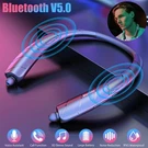 Bluetooth Neckband Wireless Earbuds Speaker Headset Stereo Earphones Retractable. Fixed Price $26.11.