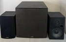 Polk Audio PSW108 Powered Subwoofer & T15 Bookshelf Speakers Home Theater. Fixed Price $119.99.