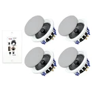 Herdio 5.25 Inch Bluetooth Ceiling Speakers Max Power 600W 2-WAY Flush Mount .... Fixed Price $243.18.
