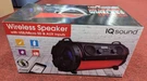 Sound IQ-1525BT Wireless Bluetooth Fm Radio Recharge Battery Speaker Red New. Fixed Price $49.99.
